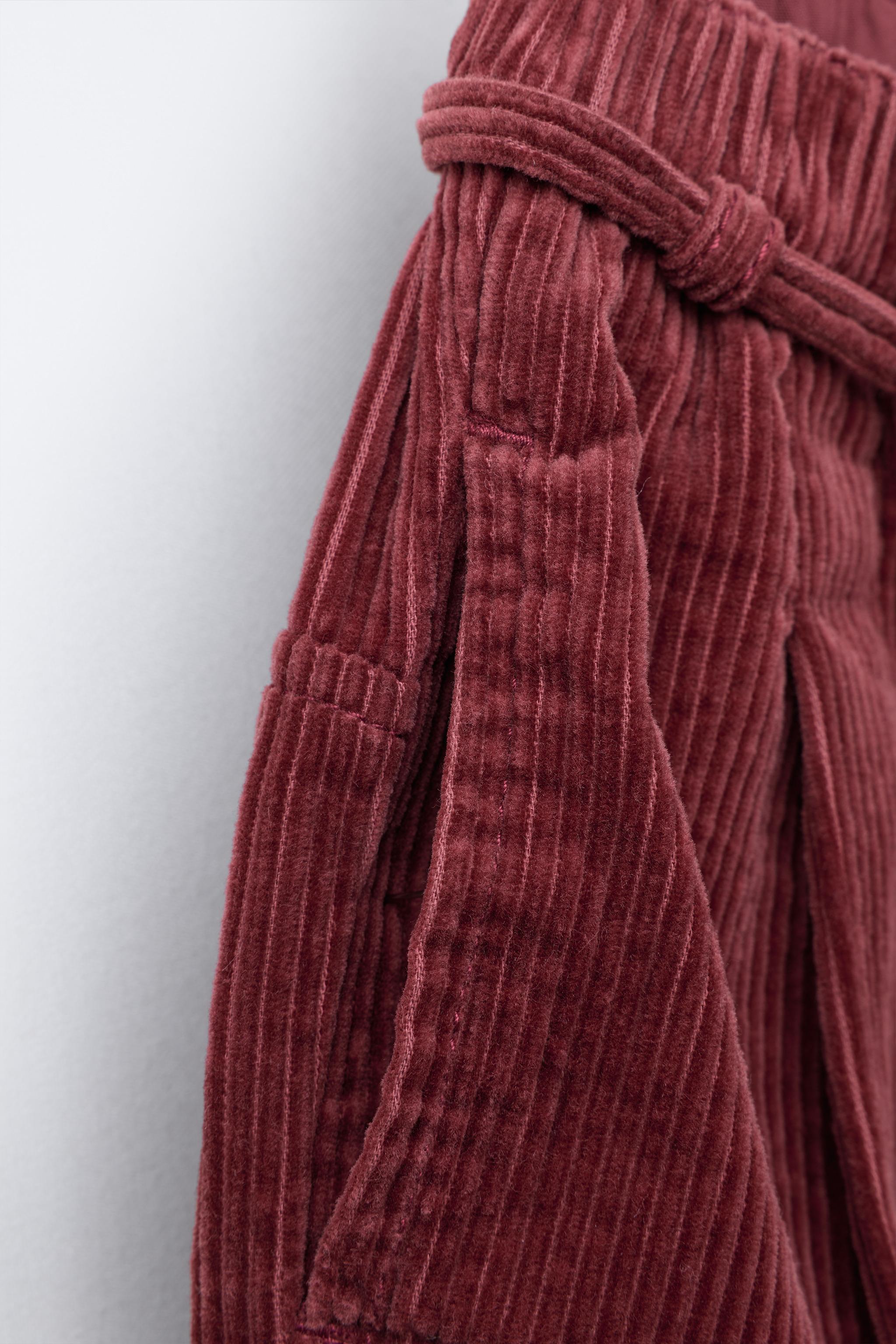 PANTALON BAGGY EN VELOURS CÔTELÉ